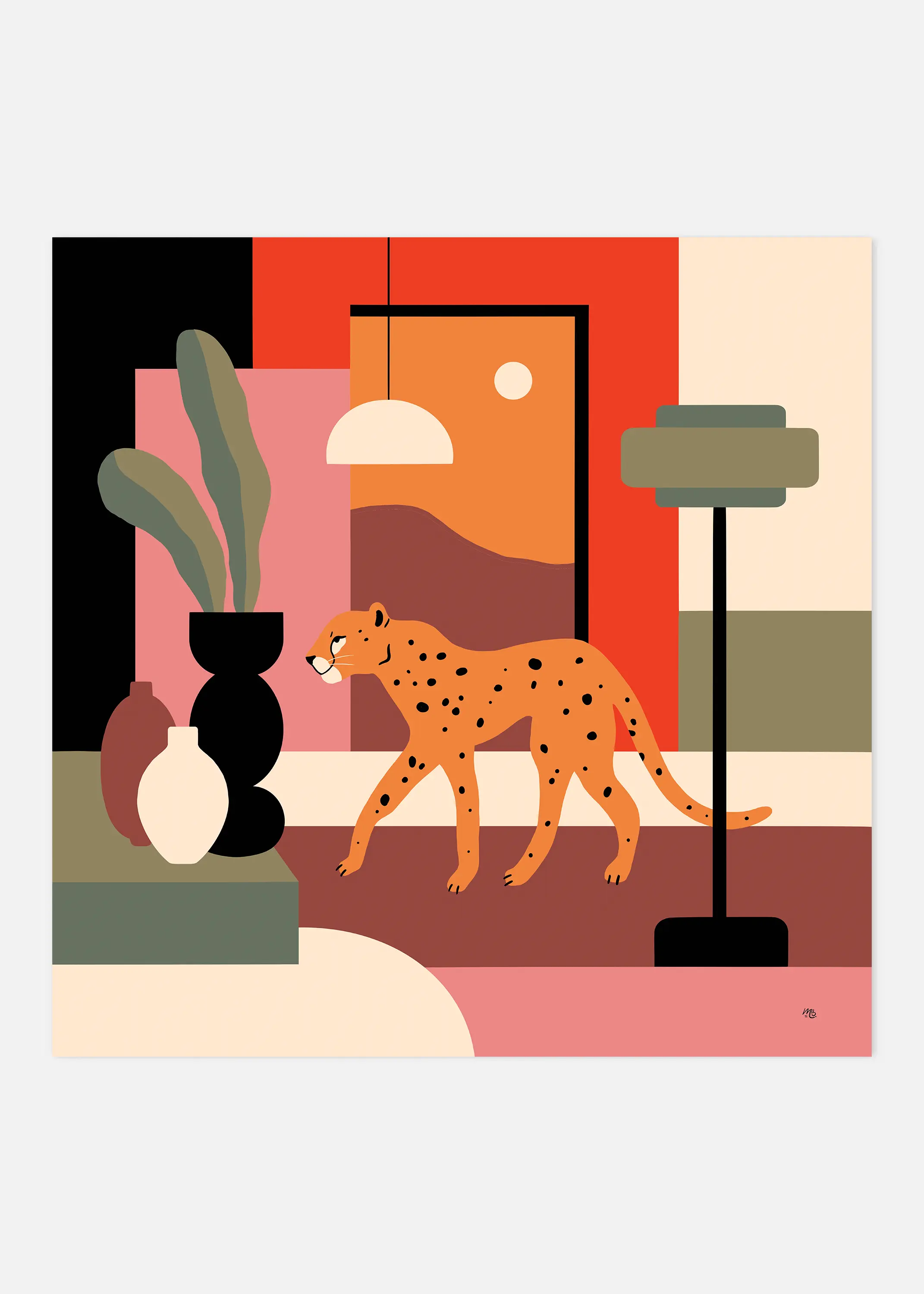 Urban Safari – Contemporary Wildlife Art Print – Mizumi House