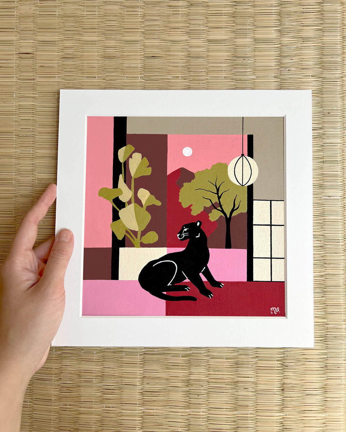 Panther in Kyoto 26.3x26.3cm