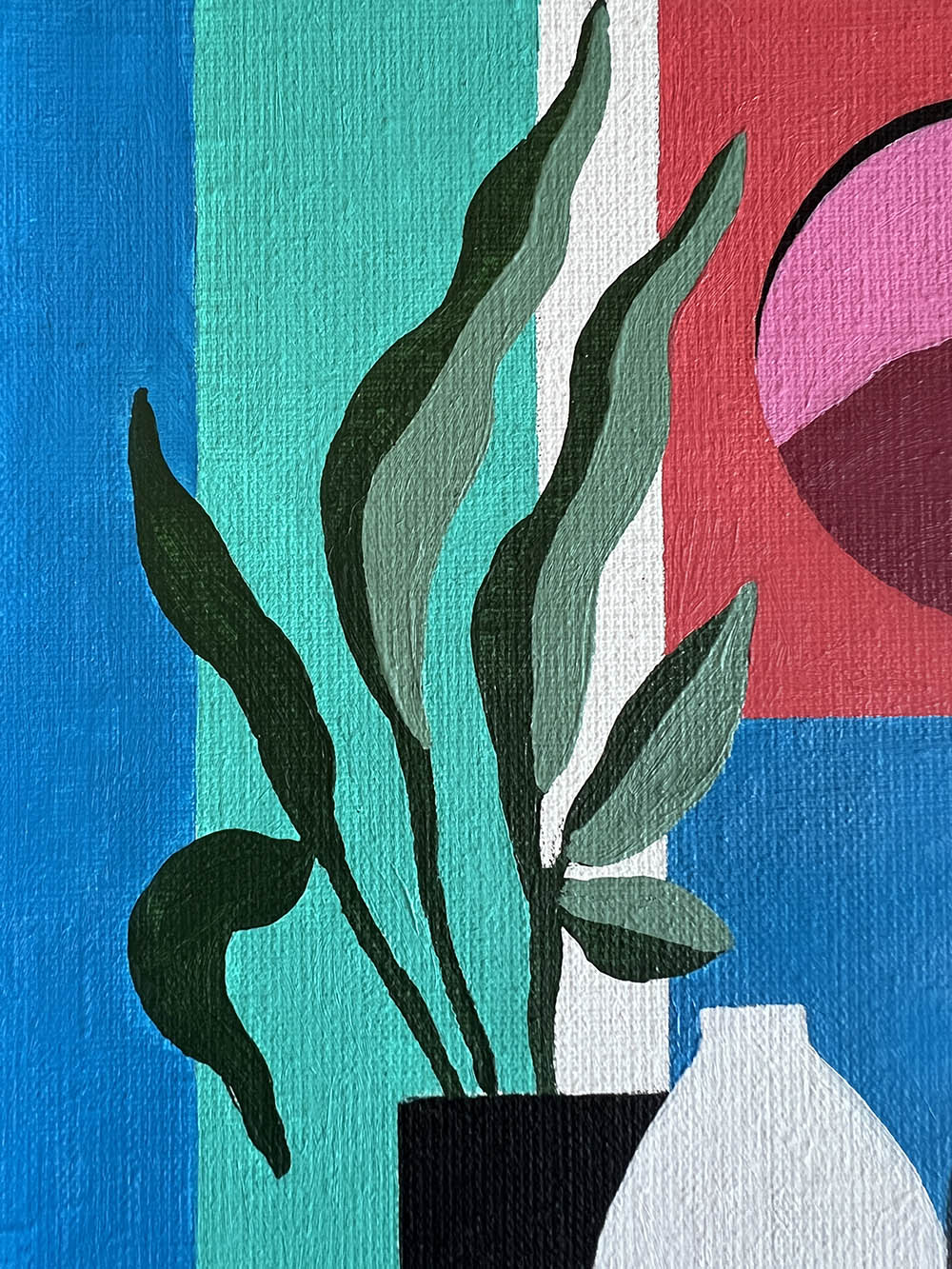 Leopard Noir 35x35cm