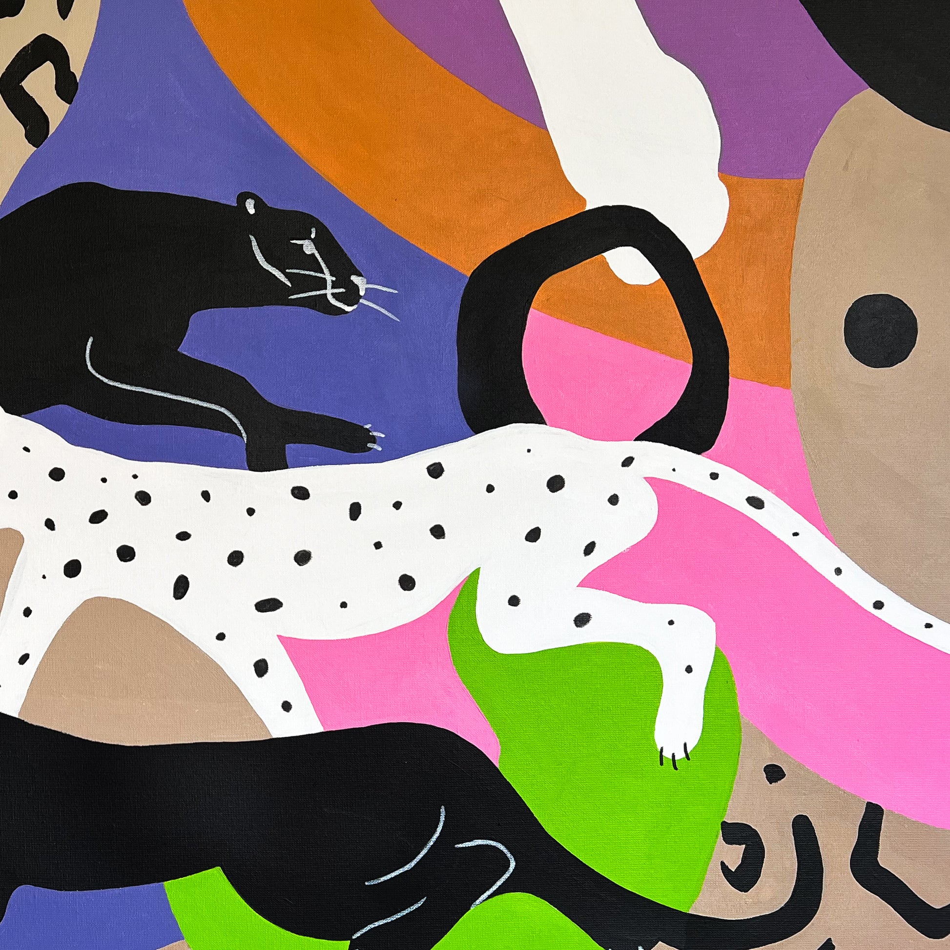 Mariah Birsak - "Encounters 5.0" Panthers Painting, 2022 - Mariah Birsak