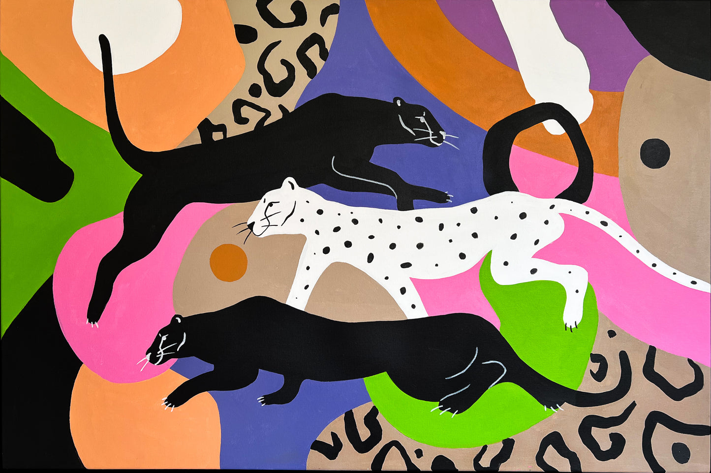 Mariah Birsak - "Encounters 5.0" Panthers Painting, 2022 - Mariah Birsak